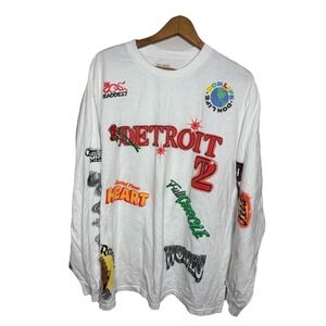 XXL Big Sean Detroit 2 Graphic Mens All Over Print Rap Hip Hop Tee Rare Y2K